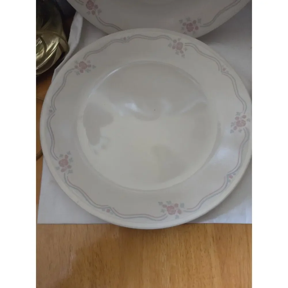 Set Of 4 Corelle English Breakfast Dinner Plates 10 1/4